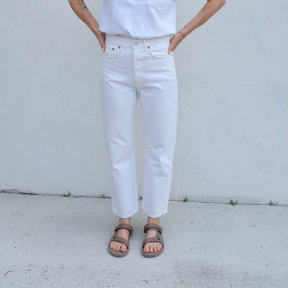 Agolde 90’s crop in white